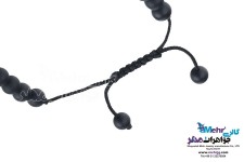 دستبند طلا و سنگ - طرح گوی تراش