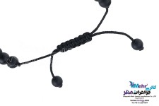 دستبند طلا و سنگ - طرح گوی تراش