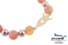دستبند طلا و سنگ - طرح موشک