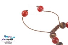 دستبند طلا و سنگ - طرح هندسی