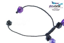 دستبند طلا و سنگ - طرح برگ
