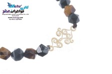 دستبند طلا و سنگ - طرح اسلیمی