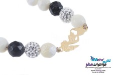 دستبند طلا و سنگ - طرح بارداری