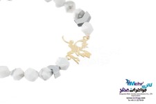 دستبند طلا و سنگ - طرح فرشته