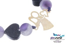 دستبند طلا و سنگ - طرح فرشته