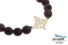 دستبند طلا و سنگ - طرح اسلیمی