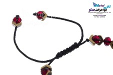 دستبند طلا و سنگ - طرح پروانه