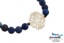 دستبند طلا و سنگ - طرح اسلیمی
