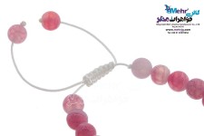 دستبند طلا و سنگ - طرح گل یاسمن
