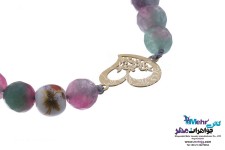 دستبند طلا و سنگ - طرح قلب