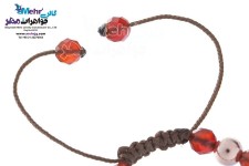 دستبند طلا و سنگ - طرح پرنده‌ی عاشق