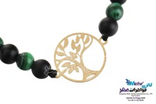 دستبند طلا و سنگ - طرح درخت