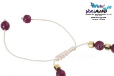 دستبند طلا و سنگ - طرح چوب لباسی