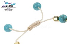 دستبند طلا و سنگ - طرح چوب لباسی