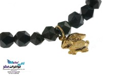دستبند طلا و سنگ - طرح خرگوش