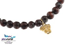 دستبند طلا و سنگ - طرح شکوفه‌ی سیب