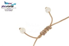 دستبند طلا و سنگ - طرح گل یاسمن