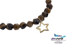 دستبند طلا و سنگ - طرح ستاره