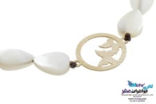 دستبند طلا و سنگ - طرح پروانه