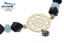 دستبند طلا و سنگ - طرح اسلیمی