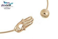 دستبند النگویی طلا - طرح دست همسا