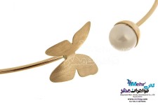 دستبند النگویی طلا - طرح پروانه