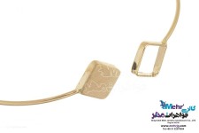 دستبند النگویی طلا - طرح هندسی