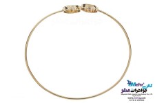 دستبند النگویی طلا - طرح هندسی