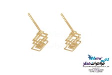 گوشواره طلا - طرح هندسی