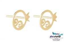 گوشواره طلا - طرح انار