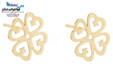 گوشواره طلا - طرح شبدر چهار برگ