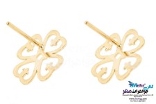 گوشواره طلا - طرح شبدر چهار برگ