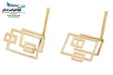 گوشواره طلا - طرح هندسی