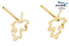 گوشواره طلا - طرح برگ