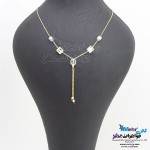 گردنبند طلا - سنگ سواروسکی مکعب