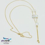 گردنبند طلا - سنگ سواروسکی مکعب
