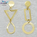 گوشواره طلا - طرح هندسی