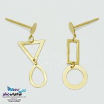 گوشواره طلا - طرح هندسی