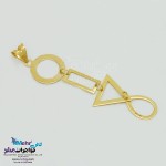 آویز طلا - طرح هندسی