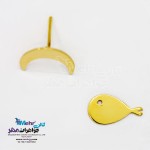 گوشواره طلا - طرح ماه و ماهی