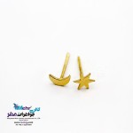 گوشواره طلا - طرح ماه و ستاره