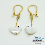 گوشواره طلا - طرح مرغابی