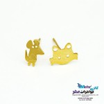 گوشواره طلا - طرح موش و گربه