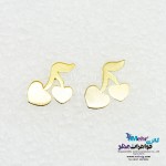 گوشواره طلا - طرح گیلاس