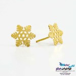 گوشواره طلا - طرح برف