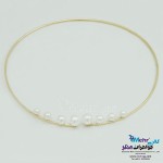 گردنبند طلا - طرح مروارید نشان