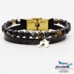 دستبند طلا و سنگ - طرح جوجه