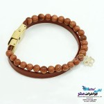 دستبند طلا و سنگ - طرح پروانه