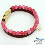 دستبند طلا و سنگ - طرح پروانه