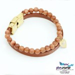 دستبند طلا و سنگ - طرح قلب